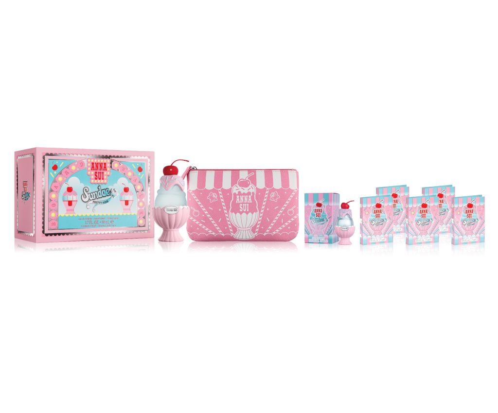 SUNDAE Pretty Pink Pouch Set